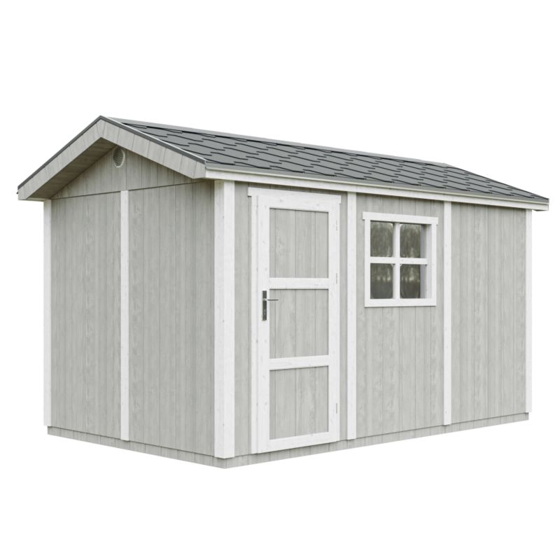 Domek ogrodowy Timbela M914-TUNDRA GREY 8.68 m² LP Smartside z podłogą i gontem bitumicznym 1 szt.