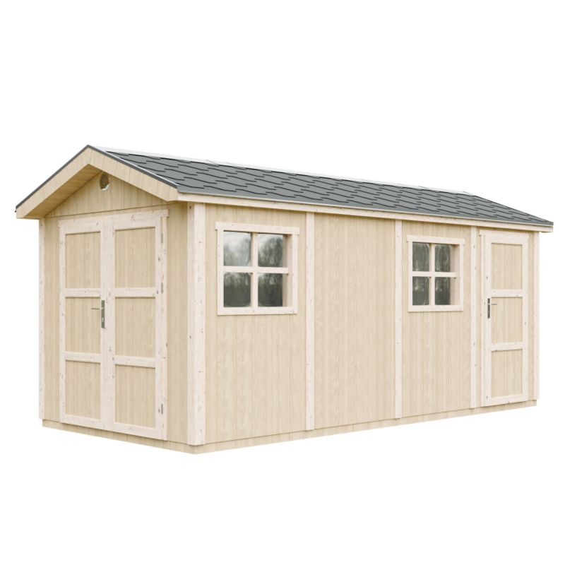 Domek ogrodowy Timbela M915C 11.47 m² LP Smartside z podłogą i gontem bitumicznym 1 szt.