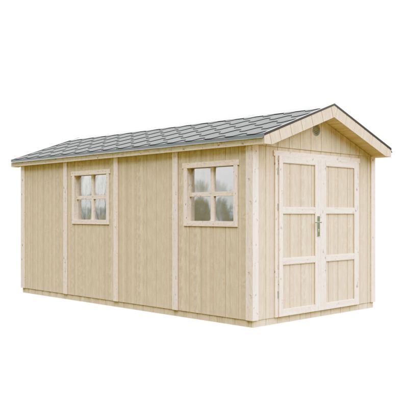 Domek ogrodowy Timbela M915C 11.47 m² LP Smartside z podłogą i gontem bitumicznym 1 szt.