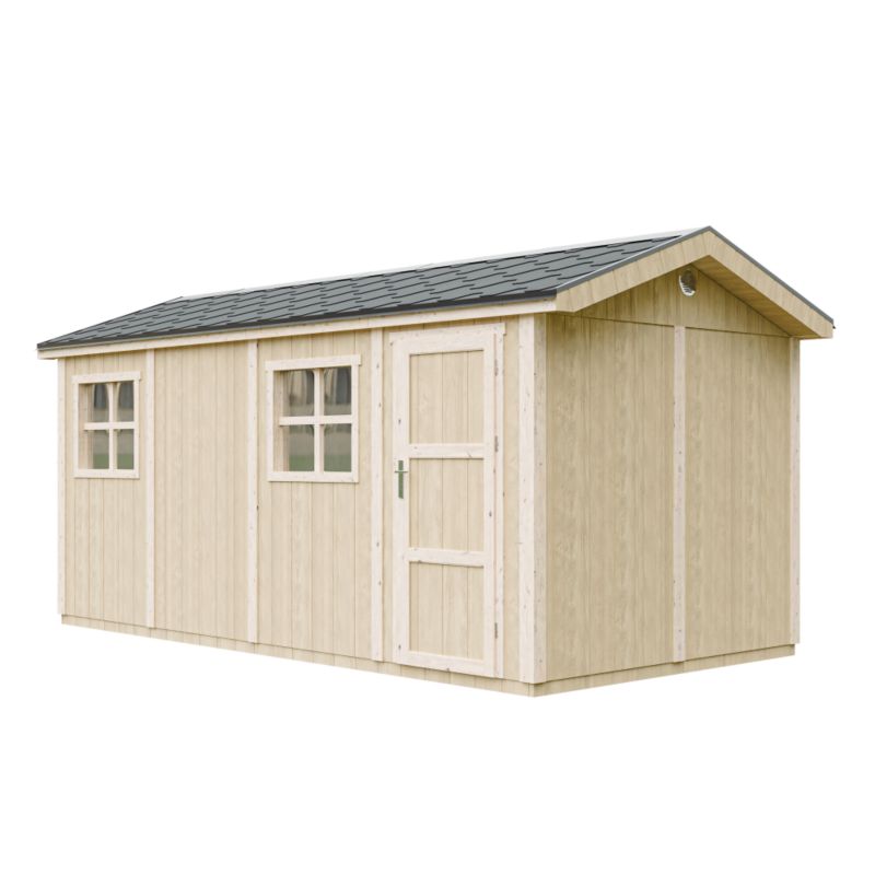 Domek ogrodowy Timbela M915C 11.47 m² LP Smartside z podłogą i gontem bitumicznym 1 szt.