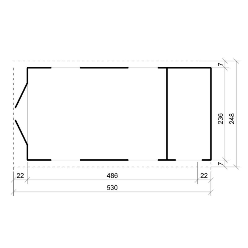 Domek ogrodowy Timbela M915C 11.47 m² LP Smartside z podłogą i gontem bitumicznym 1 szt.