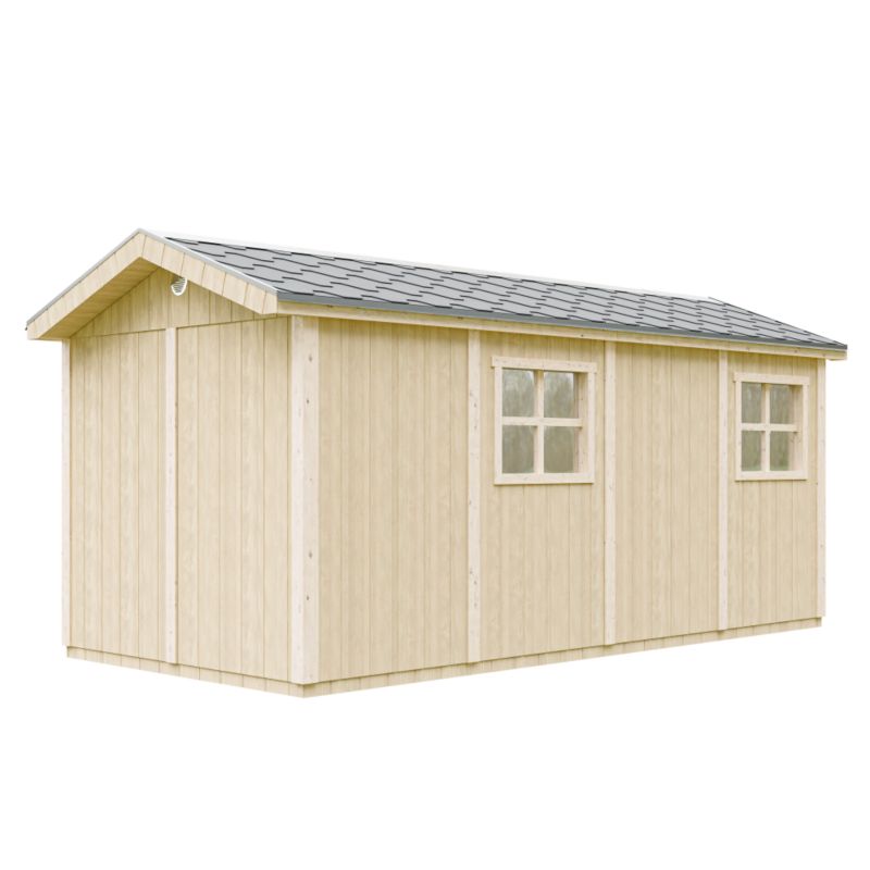 Domek ogrodowy Timbela M915C-CAVERN STEEL 11.47 m² LP Smartside z podłogą i gontem bitumicznym 1 szt.