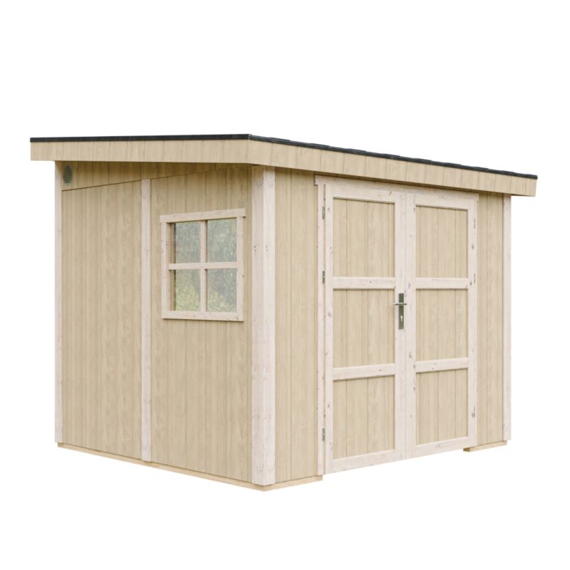 Domek ogrodowy Timbela M938B 5.9 m² LP Smartside bez podłogi i ściany bocznej 1 szt.