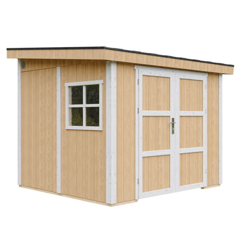 Domek ogrodowy Timbela M938B-HARVEST HONEY 5.9 m² LP Smartside bez podłogi i ściany bocznej 1 szt.