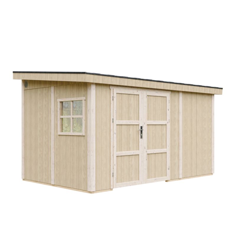 Domek ogrodowy Timbela M939B 8.68 m² LP Smartside bez podłogi i ściany bocznej 1 szt.