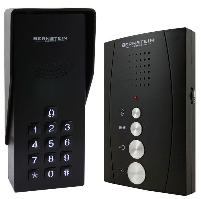 Domofon ADS-02RU Bernstein black szyfrator 2 wyjścia głośnomówiący 1szt.