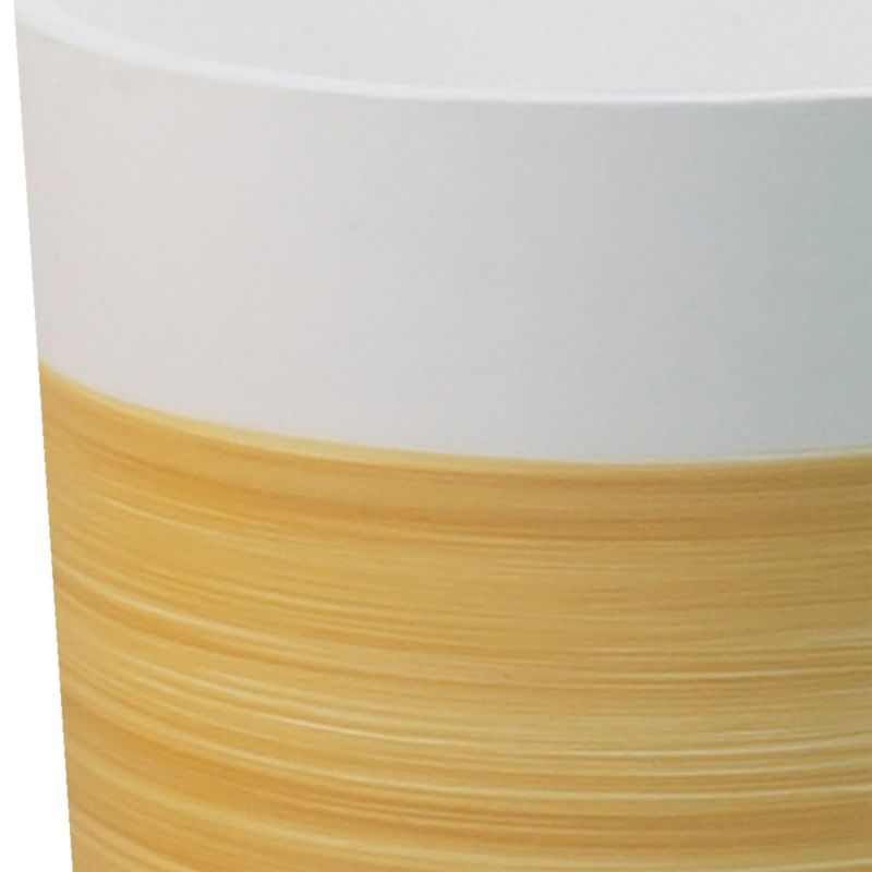 Donica ceramiczna GoodHome ozdobna 27 cm efekt drewna