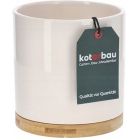 Donica ceramiczna KOTARBAU z bambusem 13 cm 1 szt.