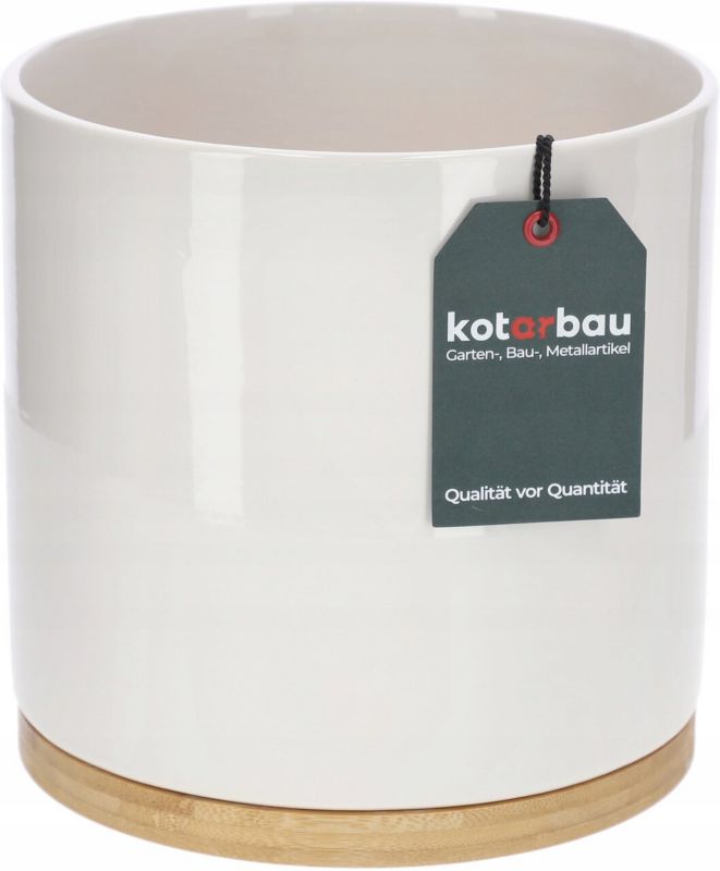 Donica ceramiczna KOTARBAU z bambusem 19 cm 1 szt.