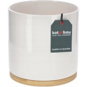 Donica ceramiczna KOTARBAU z bambusem 19 cm 1 szt.