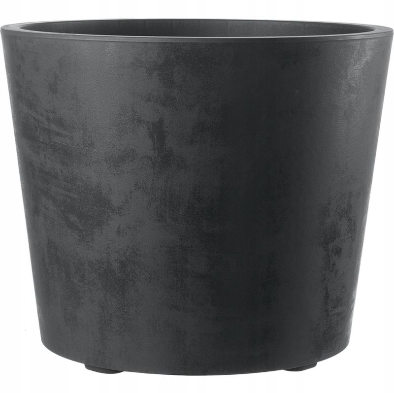 Donica Deroma Millenium Vaso 59cm Antracytowa na kółkach zintegrowany drenaż mrozoodporna 1szt