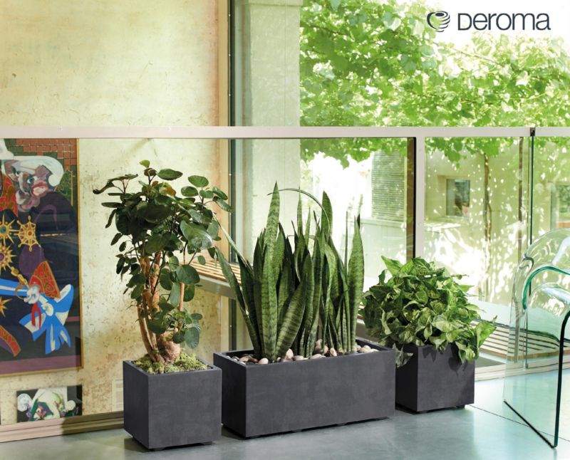 Donica DEROMA MILLENNIUM CASSETTA 79cm ANTRACYT 1szt