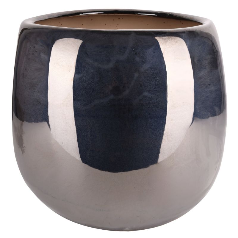Donica Direct Home and Garden Mieres M 36 x 36 x 41 cm czarny metalik