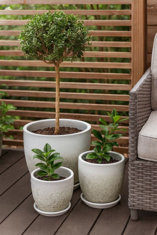 Donica Direct Home and Garden Soller Atlantis L 38 x 38 x 31 cm biała