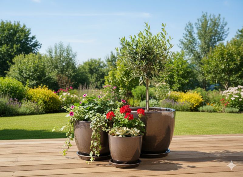 Donica Direct Home and Garden Soller M 24 x 24 x 23 cm metalic