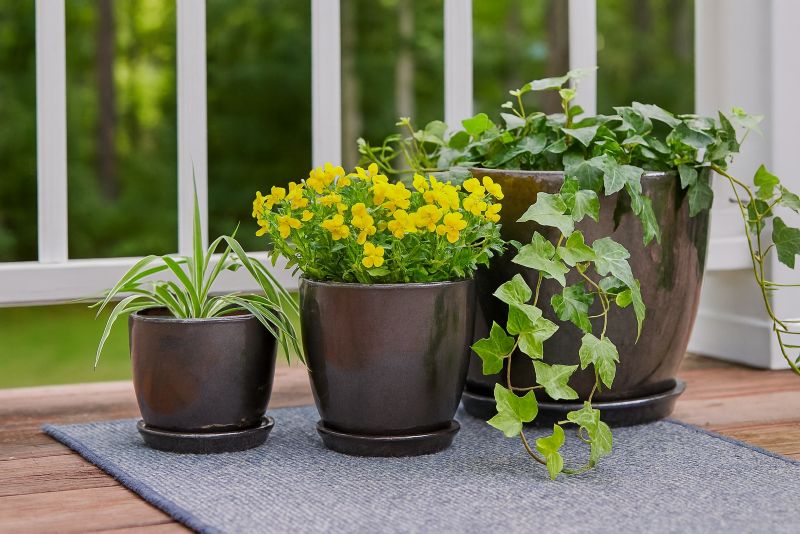 Donica Direct Home and Garden Soller M 24 x 24 x 23 cm metalic