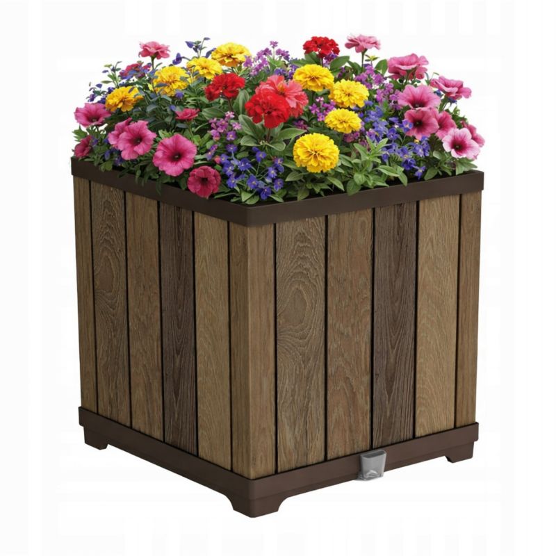 Donica Doniczka Ogrodowa na Kwiaty Rośliny Deco 45,5x45,5x55cm Keter 1 szt