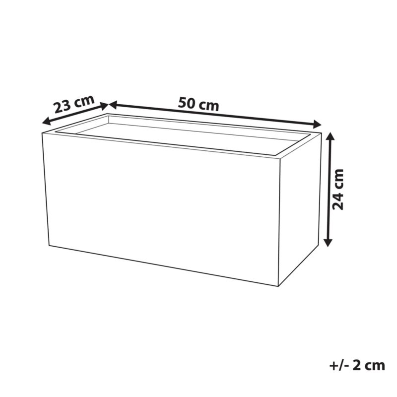 Donica Myra 50 cm Biały 1 szt.