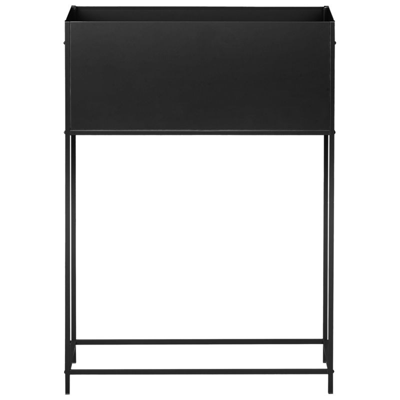Donica na nóżkach Tapien 70 cm Metal Czarny 1 szt.
