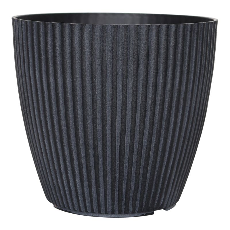 Donica plastikowa ciemnoszara Verve 43 cm