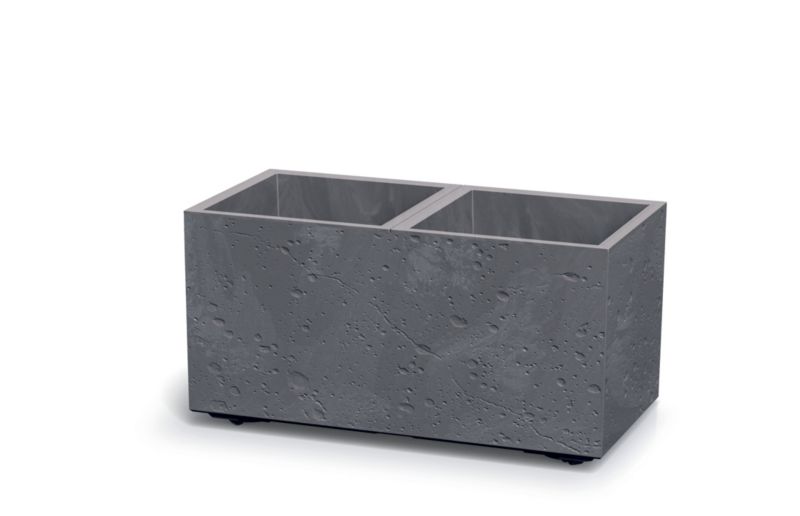 FLOWER POT TUBUS BETON EFFECT GREY fi 250x233mm