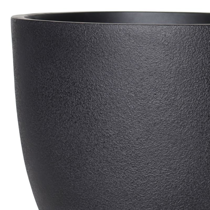 Donica Verve 37 cm czarna struktura