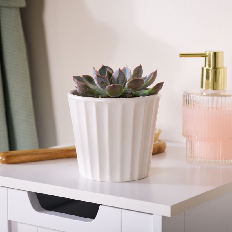 Donica Verve ceramiczna biała 9 cm