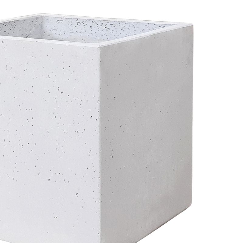 Donica Verve efekt cementu kwadratowa 30 cm jasny szary