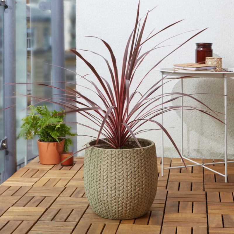 Donica Verve efekt splotu 29 cm beżowa