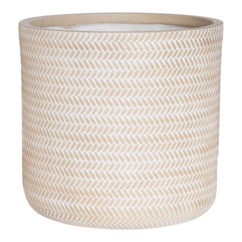 Donica Verve glina 36 cm rattan
