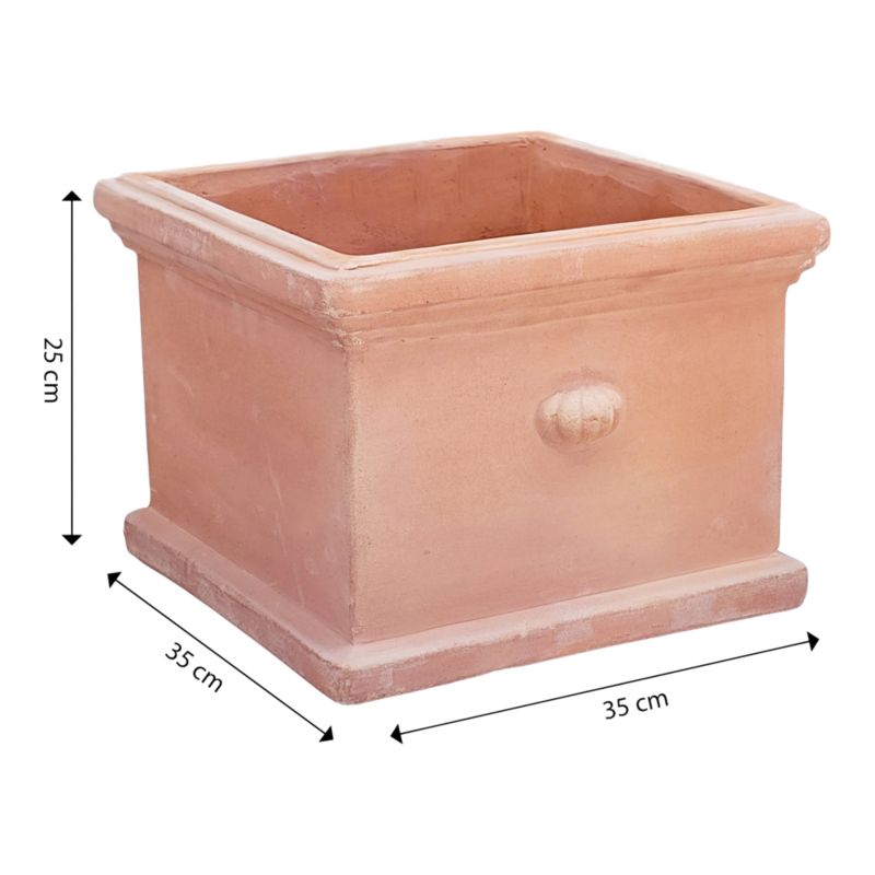 Donica Verve Terracotta kwadratowa 35 cm