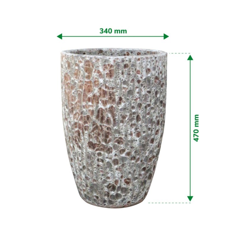 Donica Volcanic Verve 32 cm brązowa