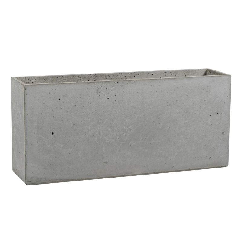 Donica Zadora Betonowa Zewnętrzna LINEA L 90x22x40 szary naturalny 1 szt