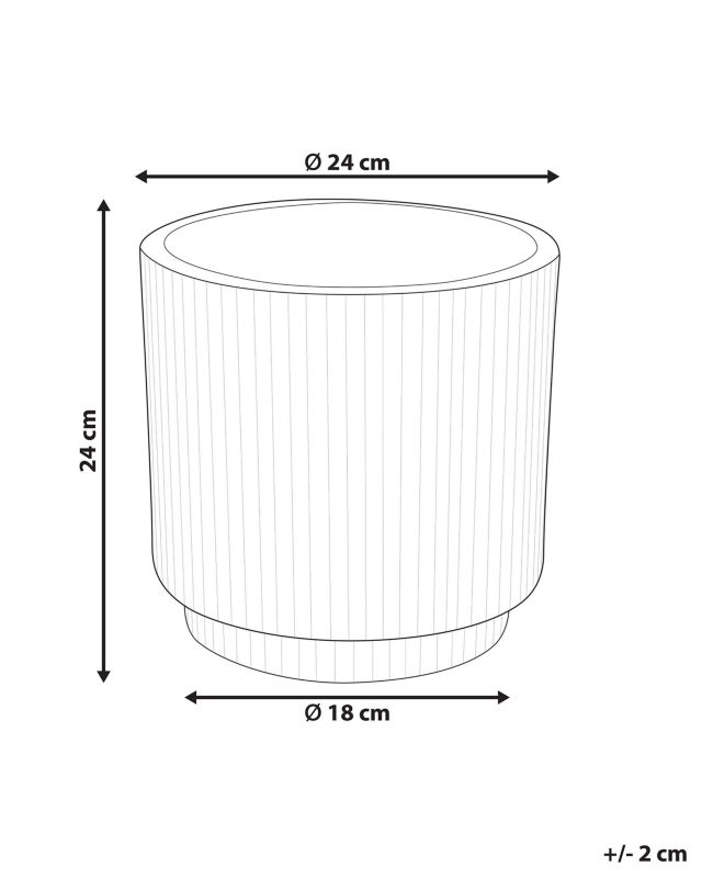 Doniczka 24 cm złamana biel Daria 1 szt.