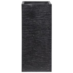 Doniczka 26 x 26 x 60 cm czarna Dion 1 szt.