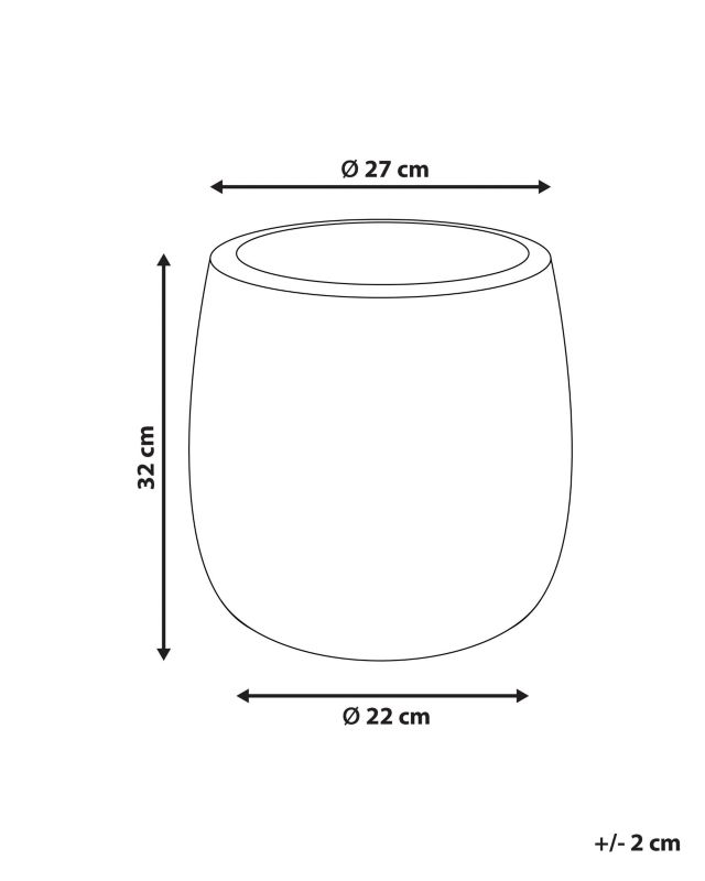 Doniczka 27 cm złamana biel Livadia 1 szt.