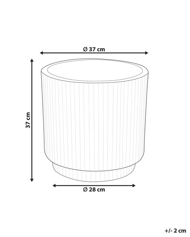 Doniczka 37 cm złamana biel Daria 1 szt.