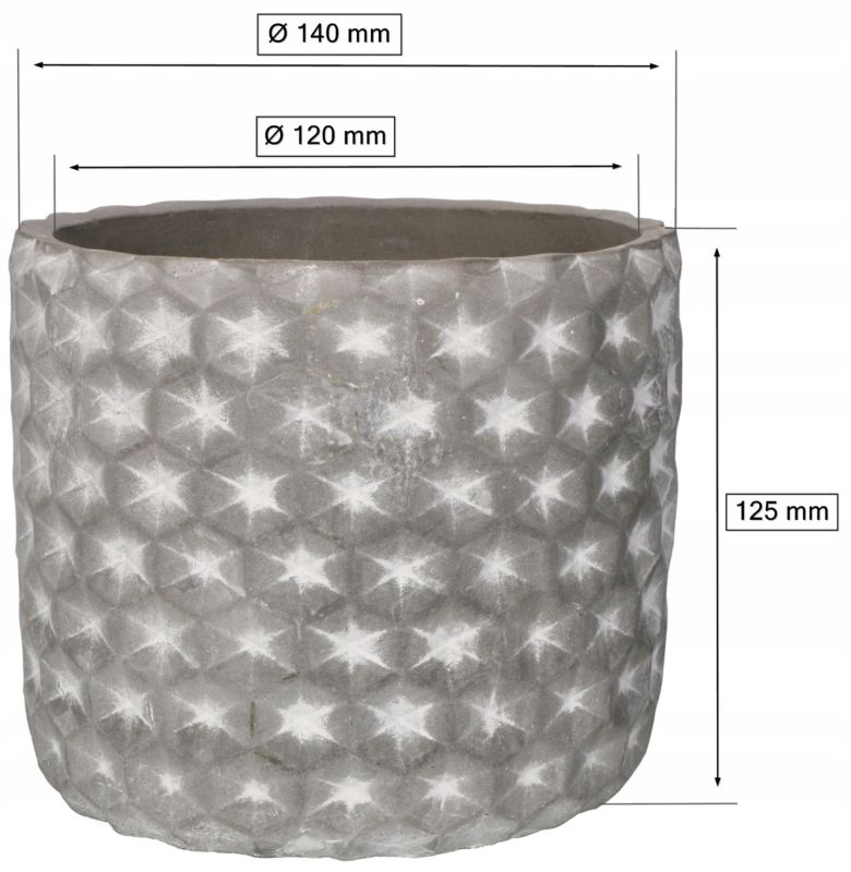 Doniczka betonowa KOTARBAU 12cm 2 szt.