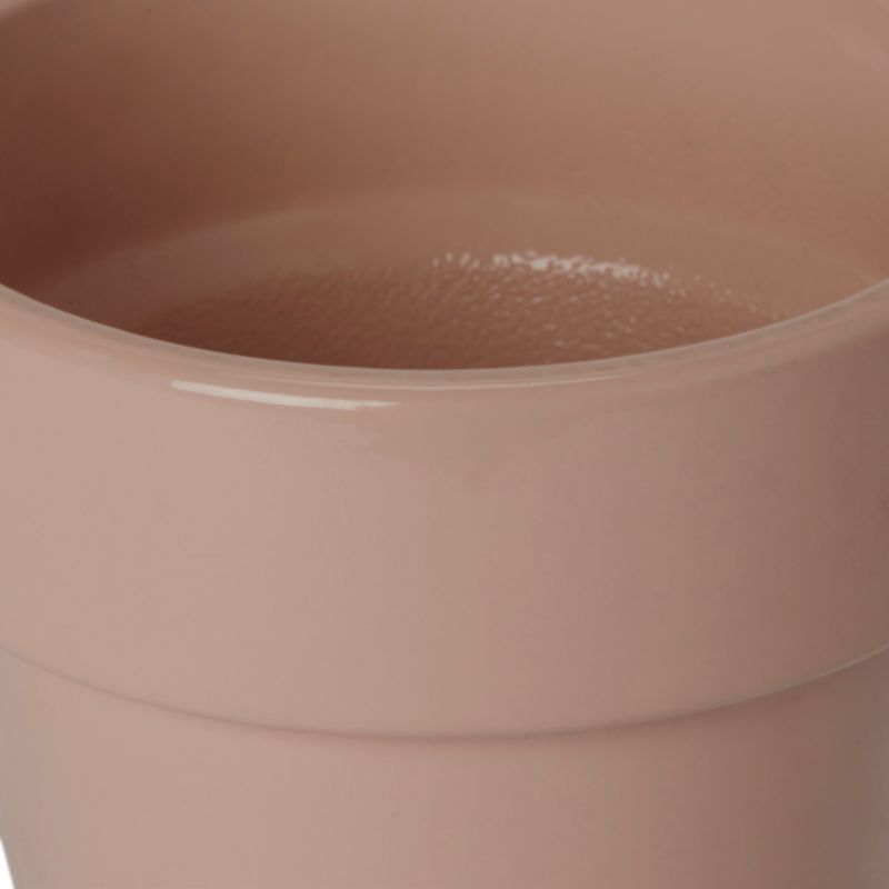 Doniczka ceramiczna C46 GoodHome ozdobna 9 cm różowa