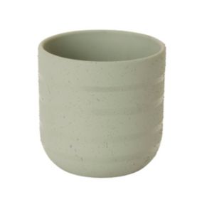 Doniczka ceramiczna C72 GoodHome ozdobna 12 cm szara