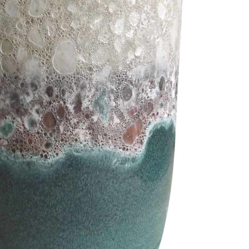 Doniczka ceramiczna duża 38 cm zielona