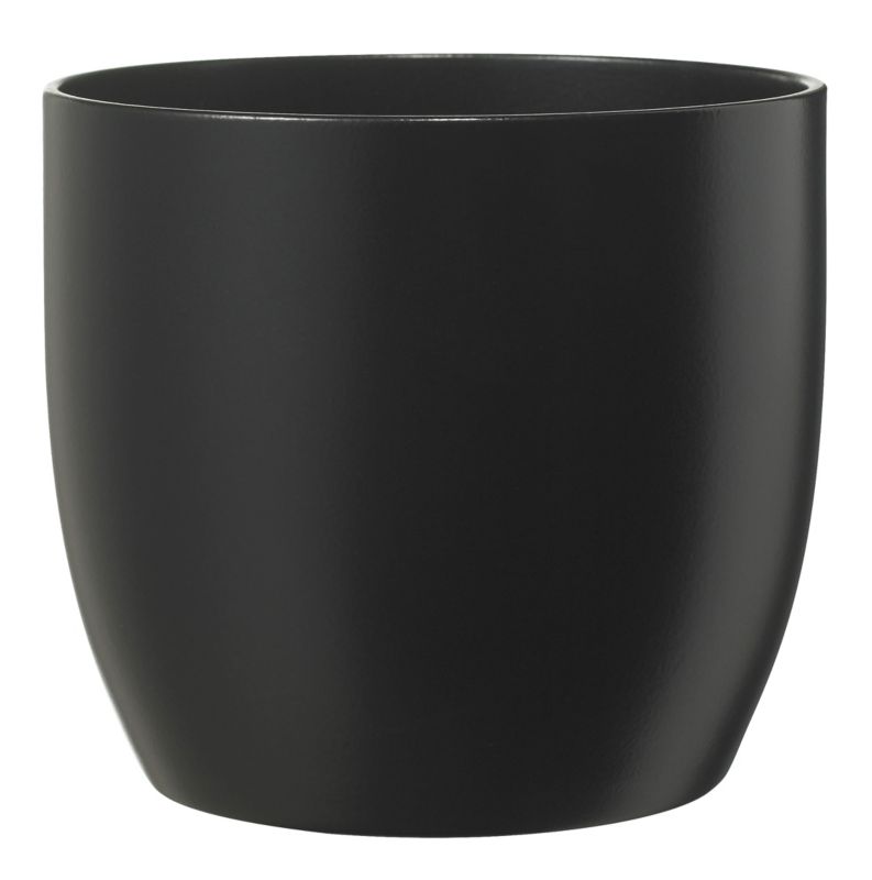 Doniczka ceramiczna GoodHome 14 cm czarna