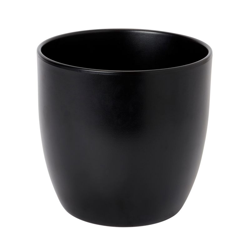 Doniczka ceramiczna GoodHome 19 cm czarna