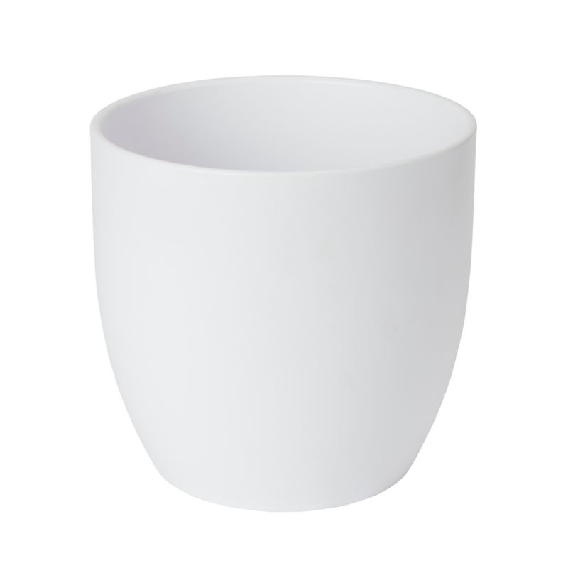 Doniczka ceramiczna GoodHome 21 cm biała