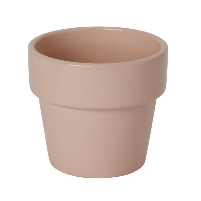 Doniczka ceramiczna GoodHome ozdobna 10,5 cm różowa