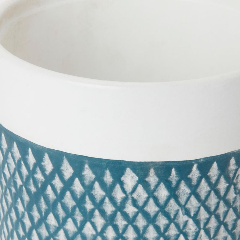 Doniczka ceramiczna GoodHome ozdobna 12 cm niebieska