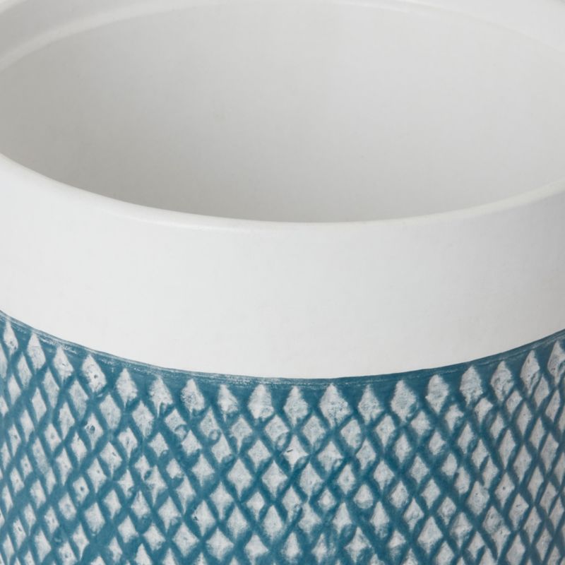 Doniczka ceramiczna GoodHome ozdobna 17 cm niebieska