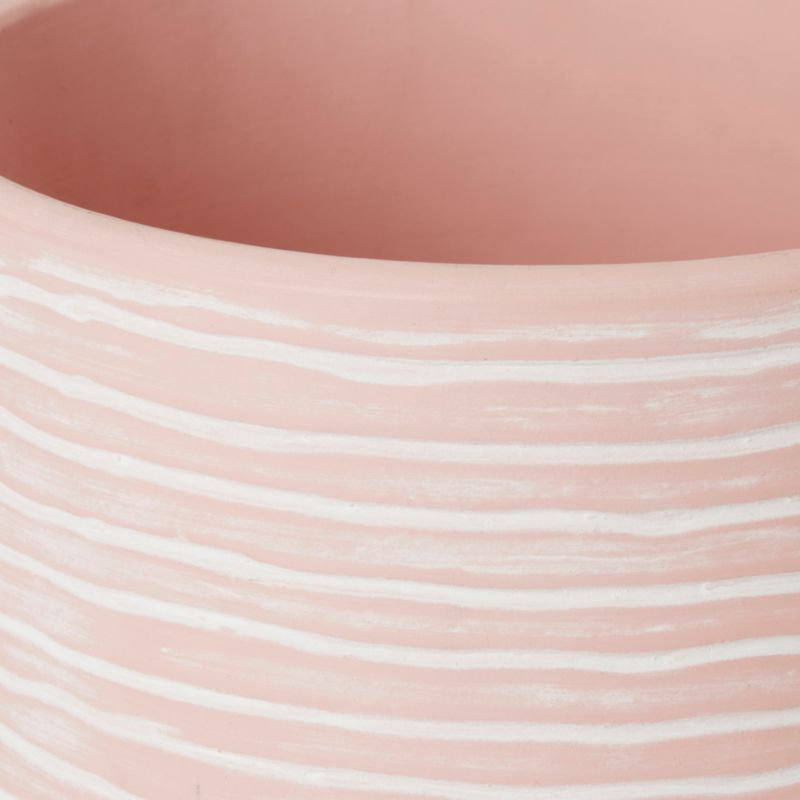 Doniczka ceramiczna GoodHome ozdobna 17 cm różowa
