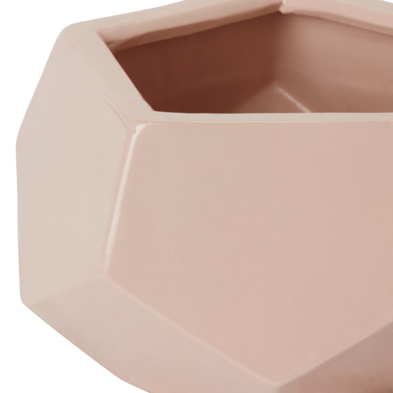 Doniczka ceramiczna GoodHome ozdobna 9 cm różowa