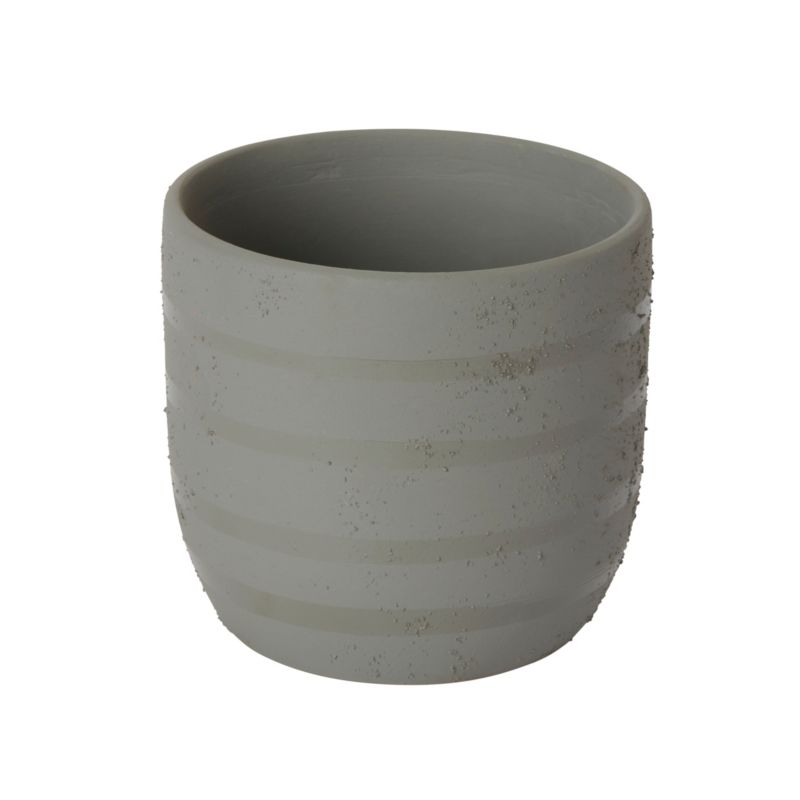 Doniczka ceramiczna GoodHome ozdobna 9 cm szara